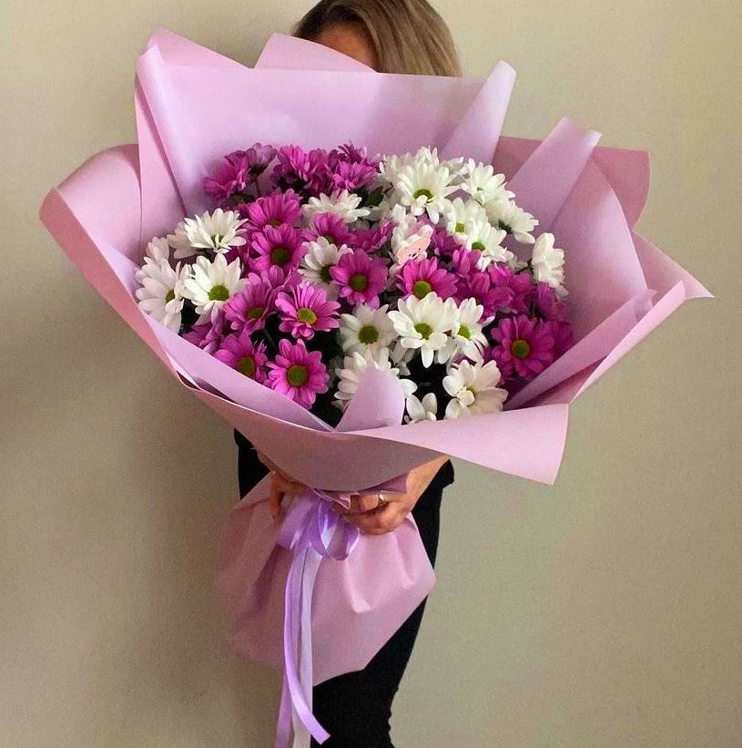 Букет цветов Грация Букет цветов из: Хризантемы